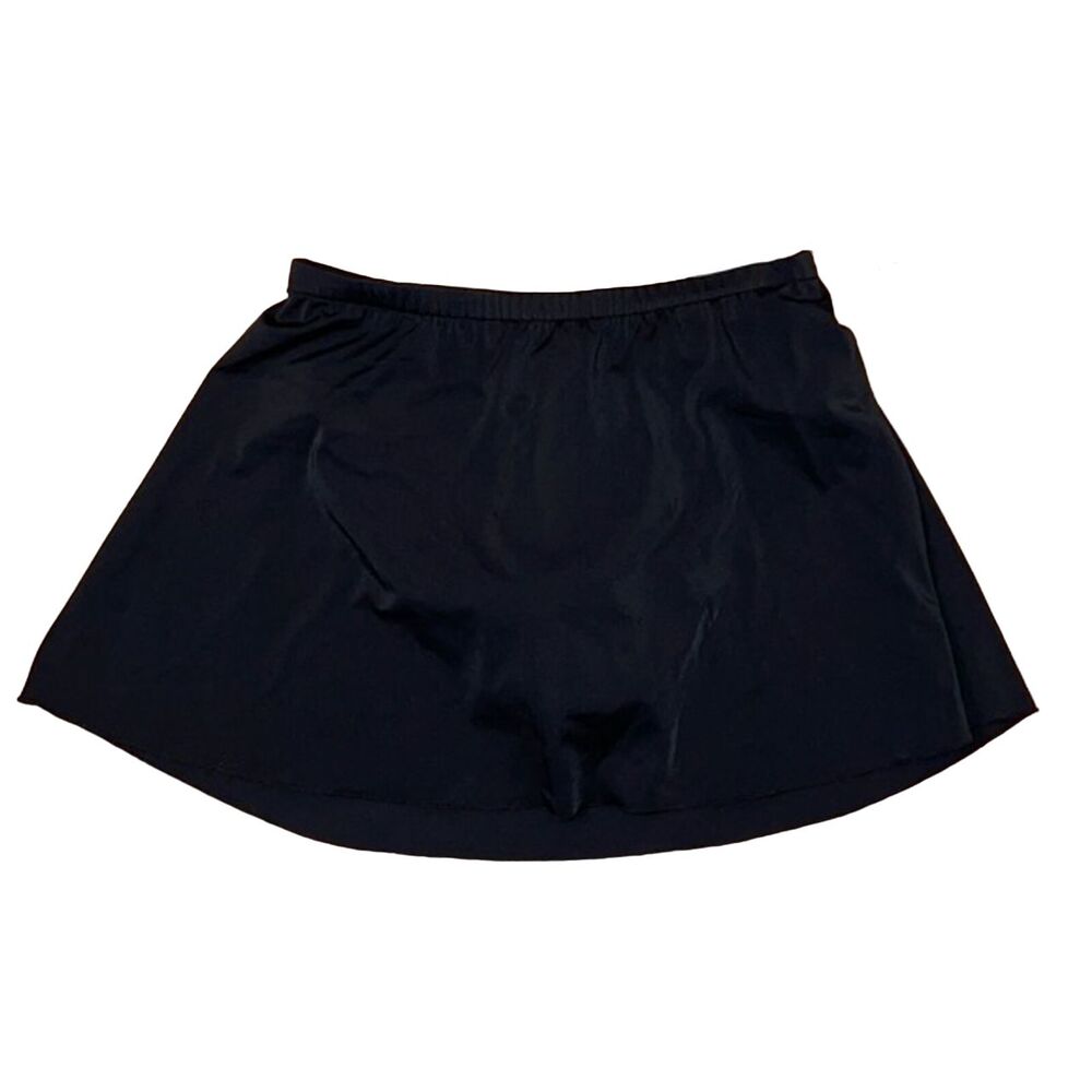 Caribbean Joe Black Swim Skirt Bathing Suit Bottom Swimwear Women's Size 10 NEW